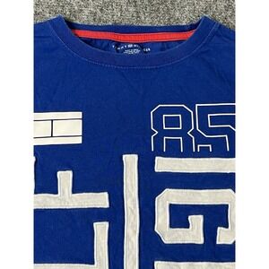 Vintage Tommy Hilfiger Boys XL 16-18 T Shirt‎ Logo Long Sleeve Red